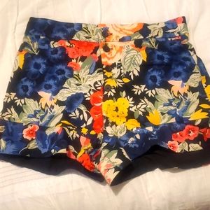 Zara high waistline floral shorts